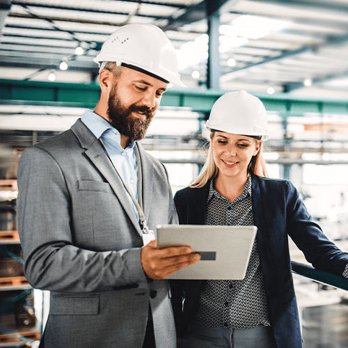 Digital Marketing Specialist Discussing Industrial Content Marketing Strategy With Industrial Client