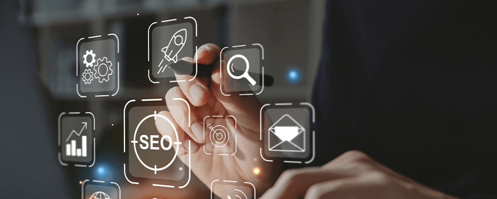 Graphic Of Modern B2B Marketing Solutions Like Seo