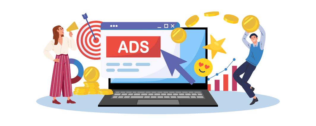 Illustration of B2B paid search strategies utilized to create more sales