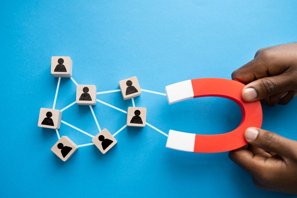 Picture Of A Magnet Bringing In New Leads For B2B Companies