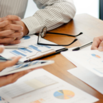 Marketing leader reviewing 2027 marketing budget allocation across channels and business priorities.
